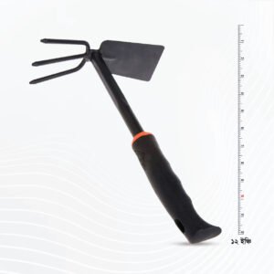 2-in-1 Garden Hoe & Spade | 12-inch | Rubber Grip | Made in China | কোদাল নিরানী একত্রে (রাবার হাতল) ১২ ইঞ্চি