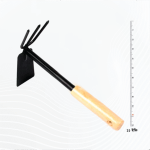 2-in-1 Hoe and Spade Tool 11 inch | Wooden Handle | কোদাল নিড়ানি একত্রে (১১ ইঞ্চি দেশি)